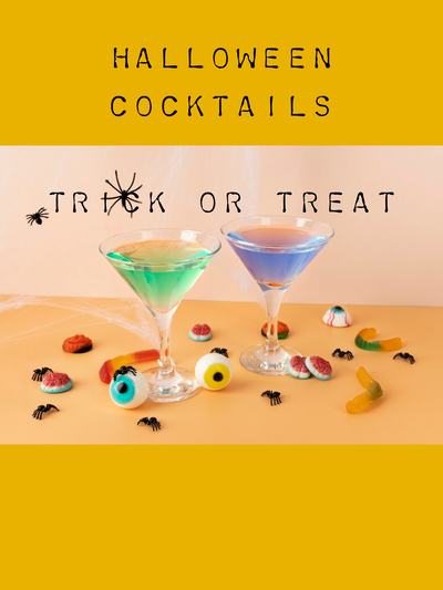 Halloween Cocktails: Green and Purple Edible Glitter Magic