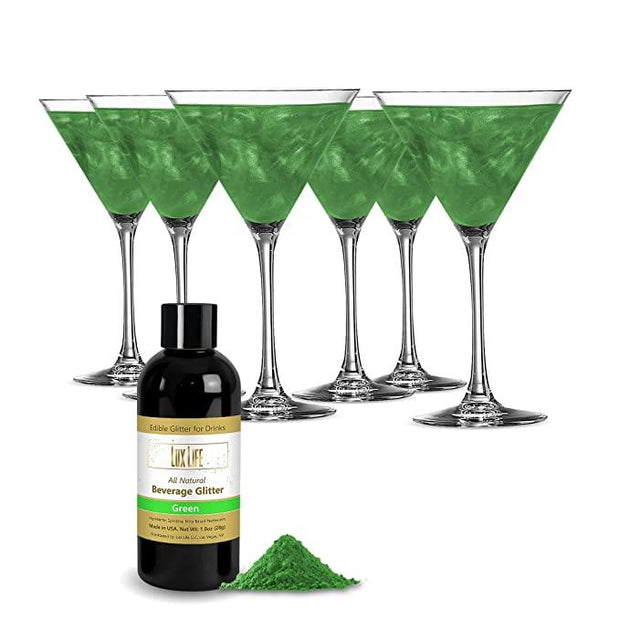 Green Edible Glitter  Emerald Luxe Edible Glitter for Drinks & Cakes -  Sweets & Treats™